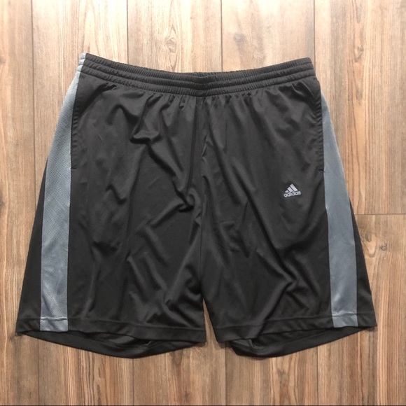 Black & Gray adidas ClimaLite Shorts - Picture 2 of 3